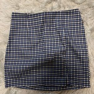 Checkered mini skirt
